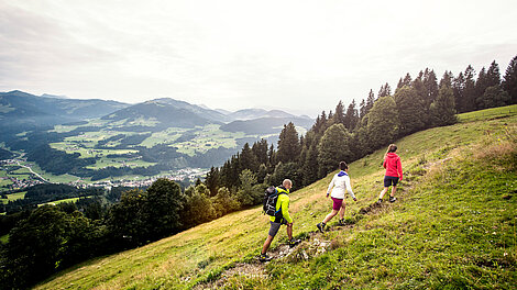 Wanderer am Berg