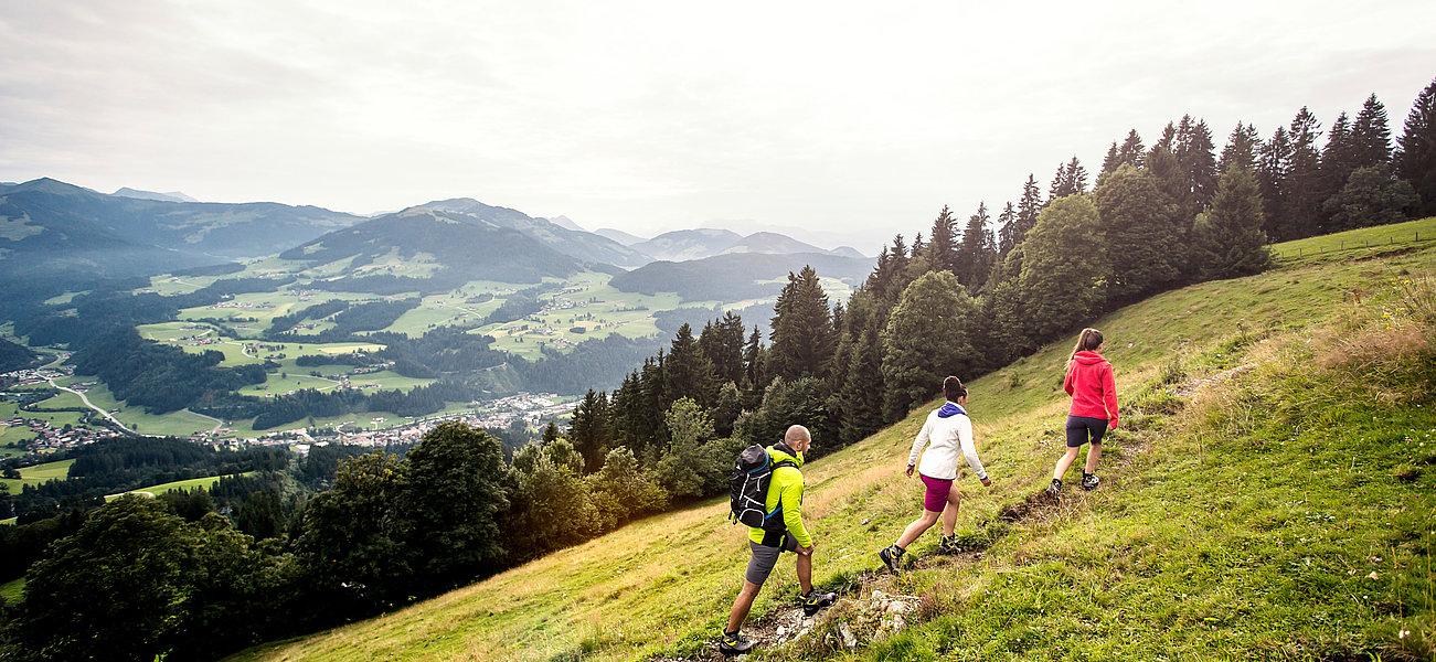 Wanderer am Berg