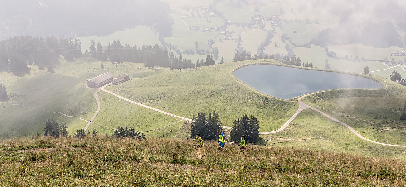 Mountain landscape with lake